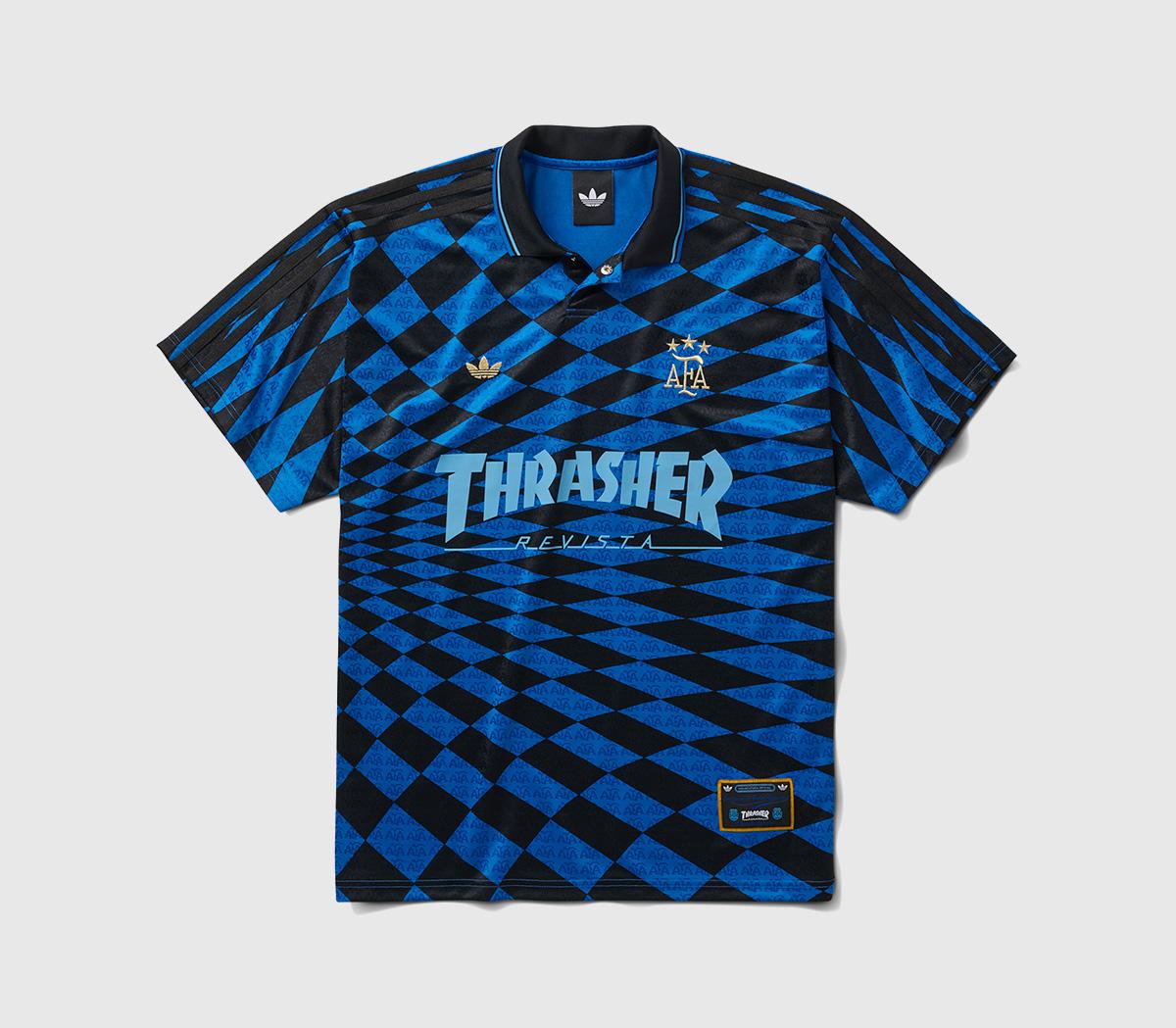 adidasadidas x Thrasher Football JerseyBlack Blue