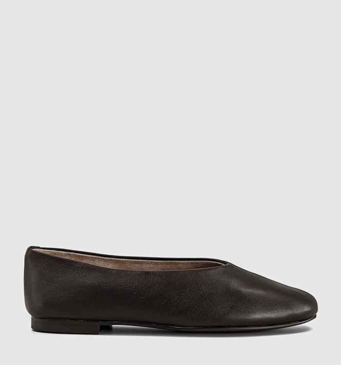 Tony Bianco Cuba Ballet Pumps Chocolate Nappa