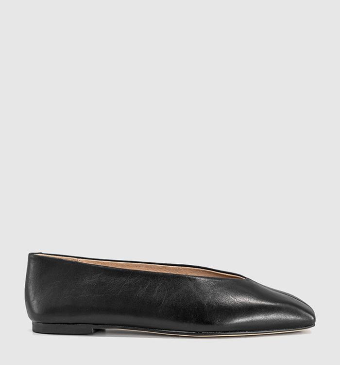 Tony Bianco Brash Ballet Pumps Black Nappa