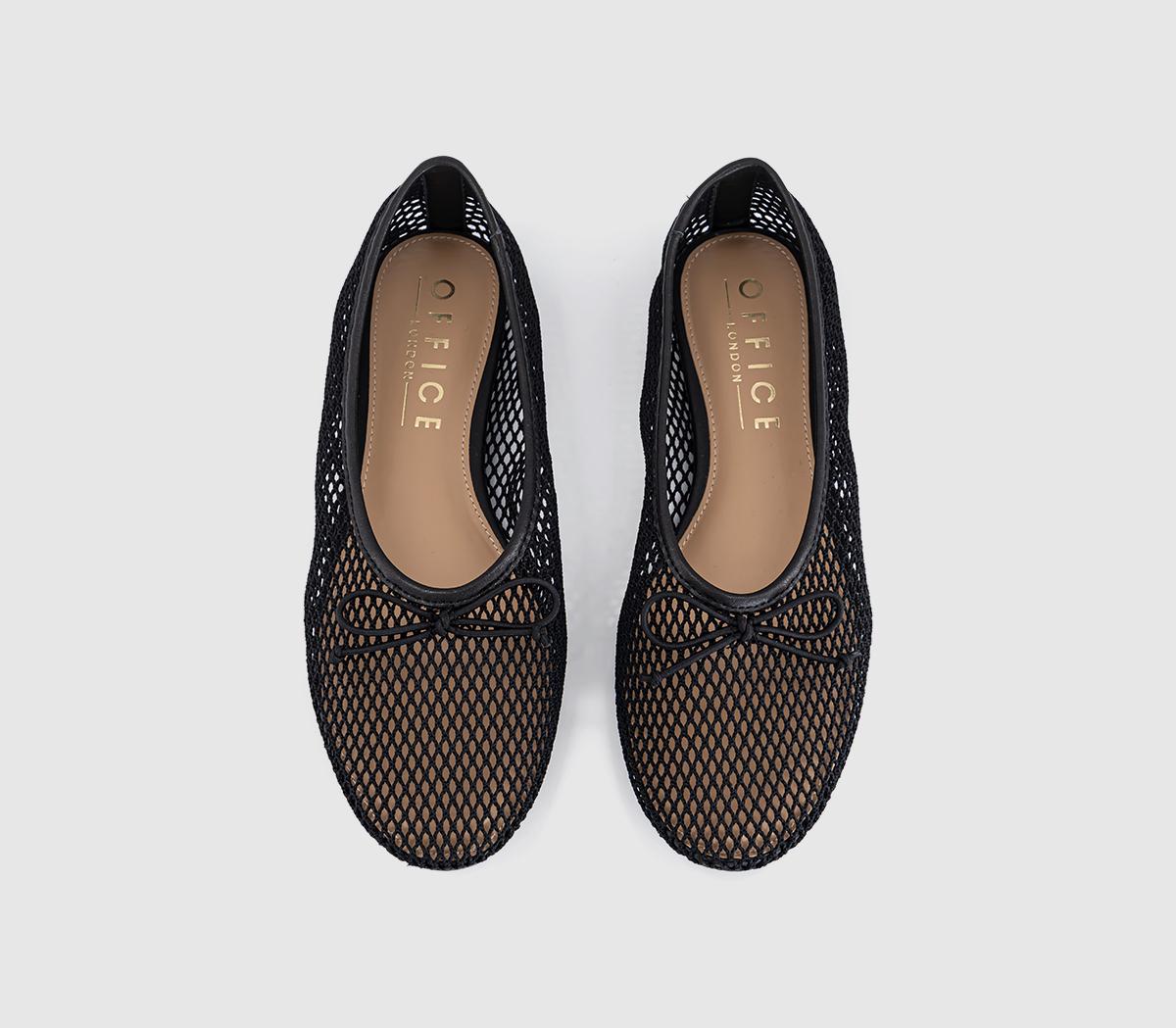 OFFICEFling String Mesh Ballet FlatsBlack
