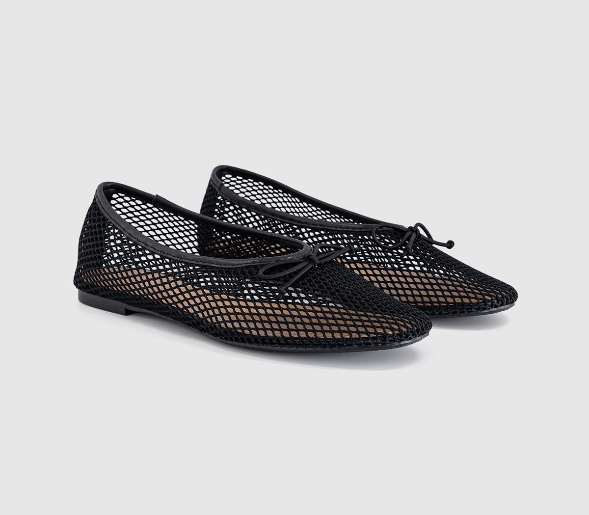 OFFICEFling String Mesh Ballet FlatsBlack