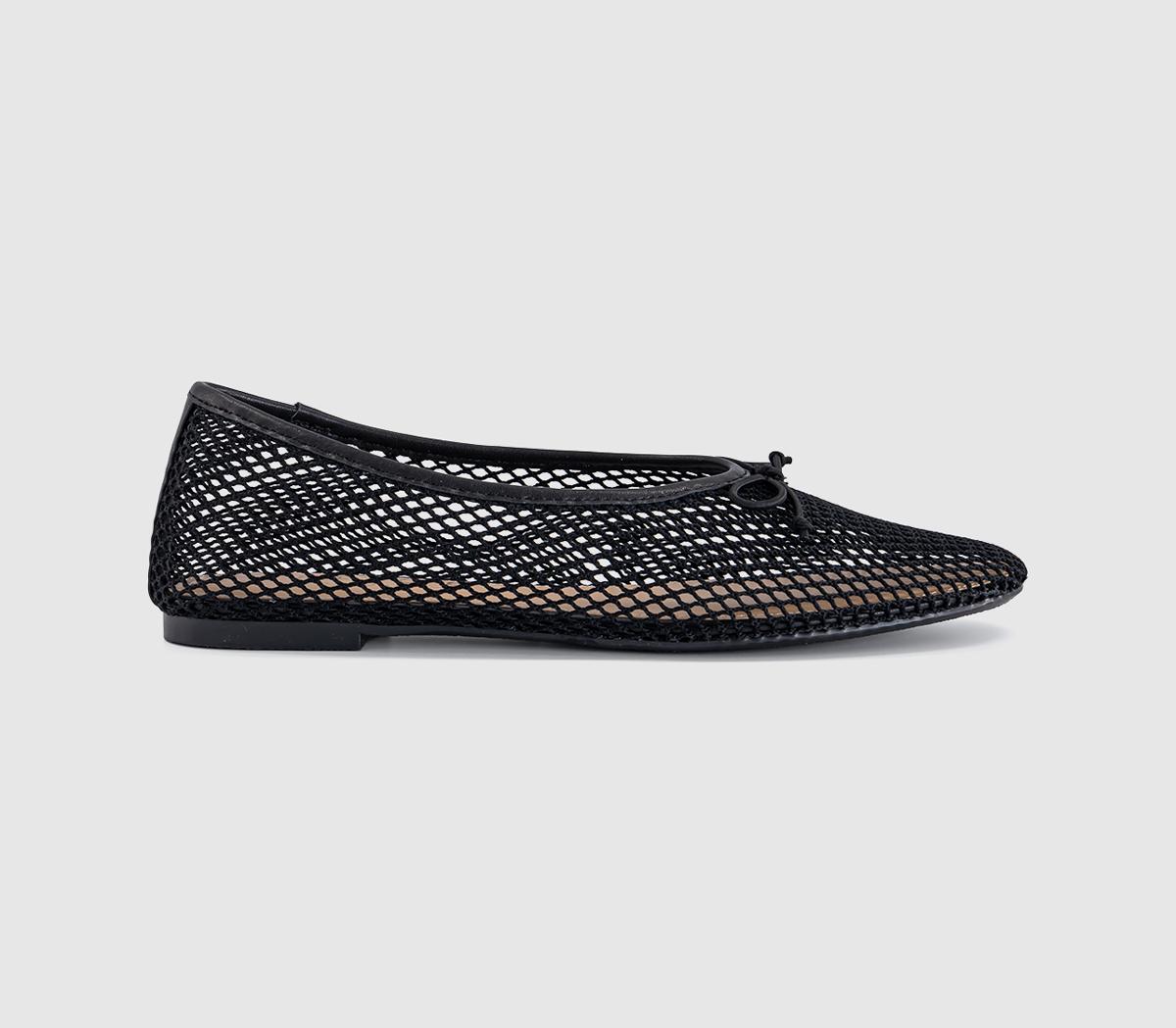 OFFICEFling String Mesh Ballet FlatsBlack