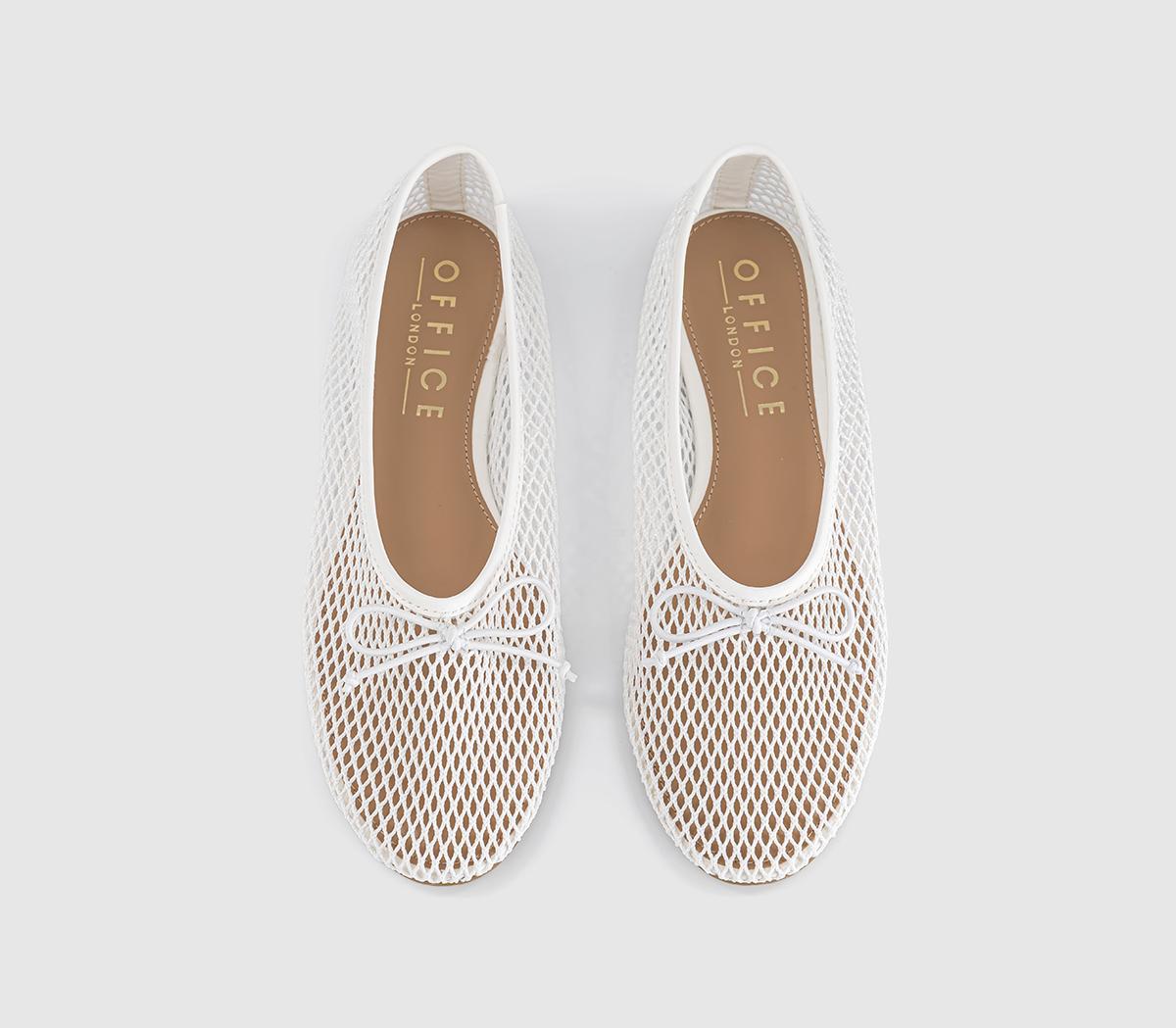 OFFICEFling String Mesh Ballet FlatsWhite
