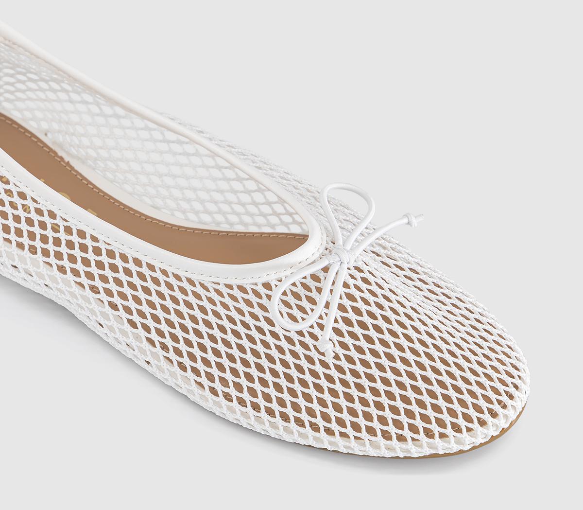 OFFICEFling String Mesh Ballet FlatsWhite