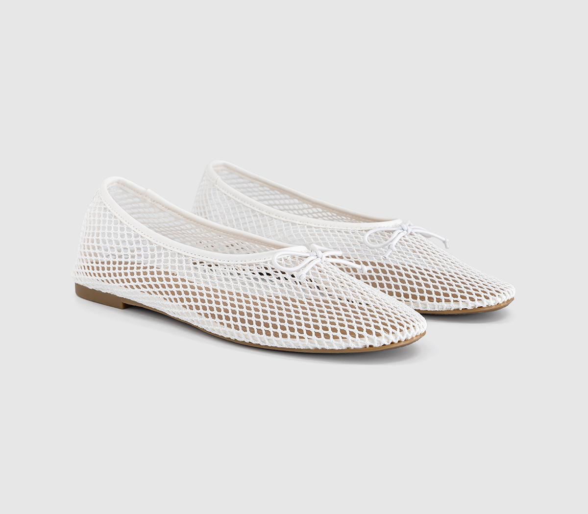 OFFICEFling String Mesh Ballet FlatsWhite