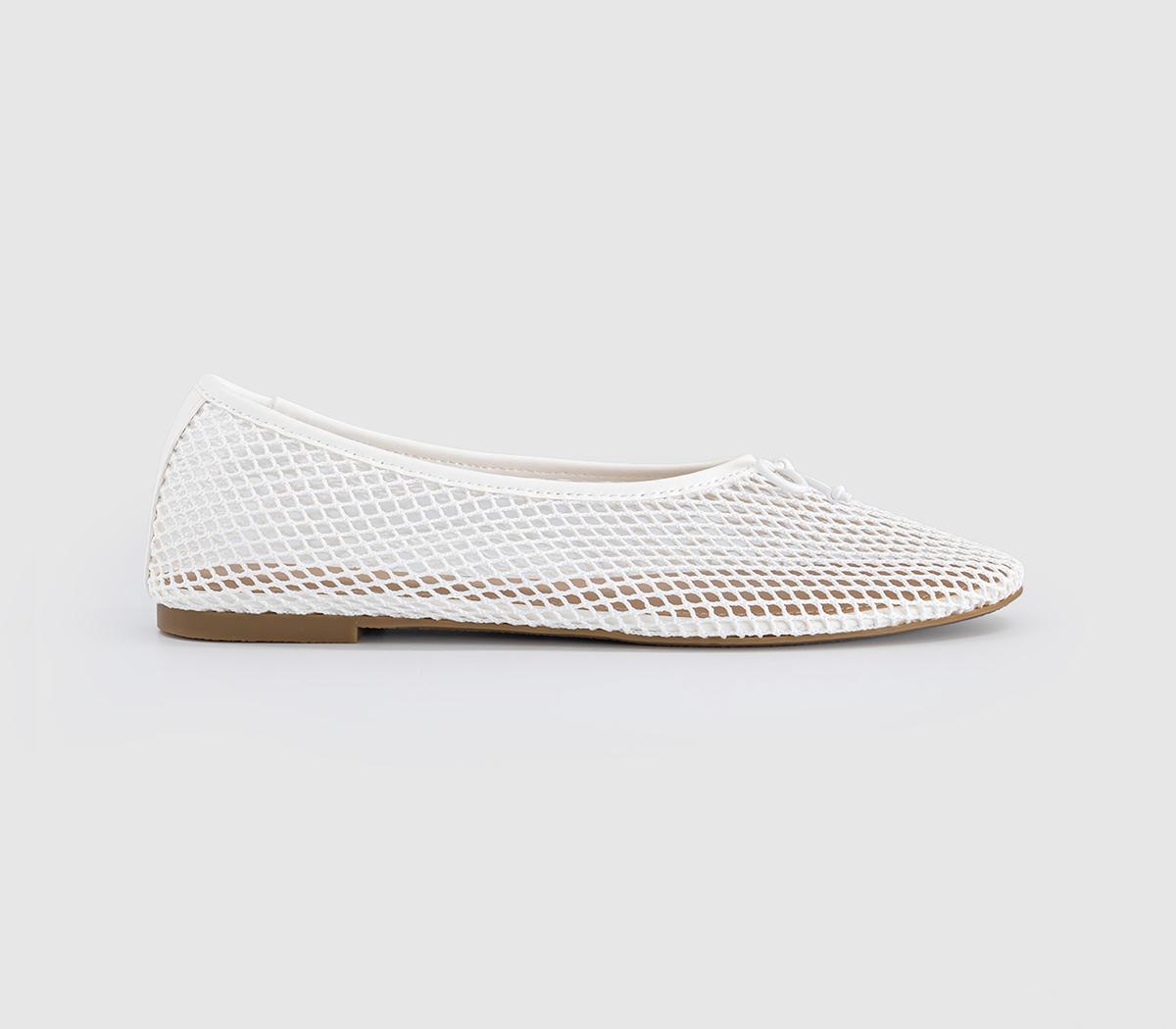 OFFICEFling String Mesh Ballet FlatsWhite