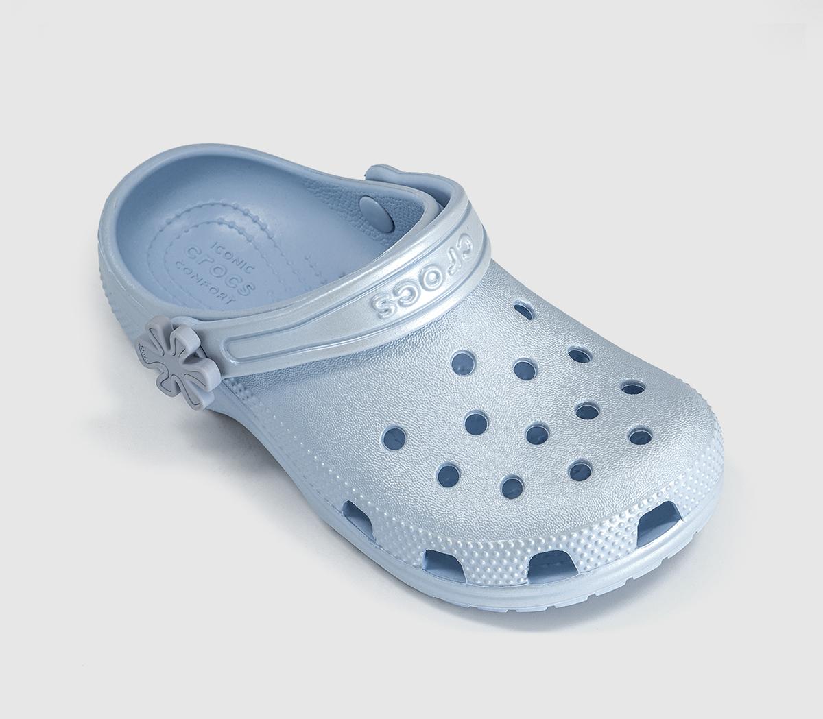 CrocsClassic Pearl Shine Kids ClogsBlue Frost