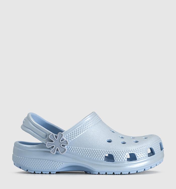 Crocs Classic Pearl Shine Kids Clogs Blue Frost