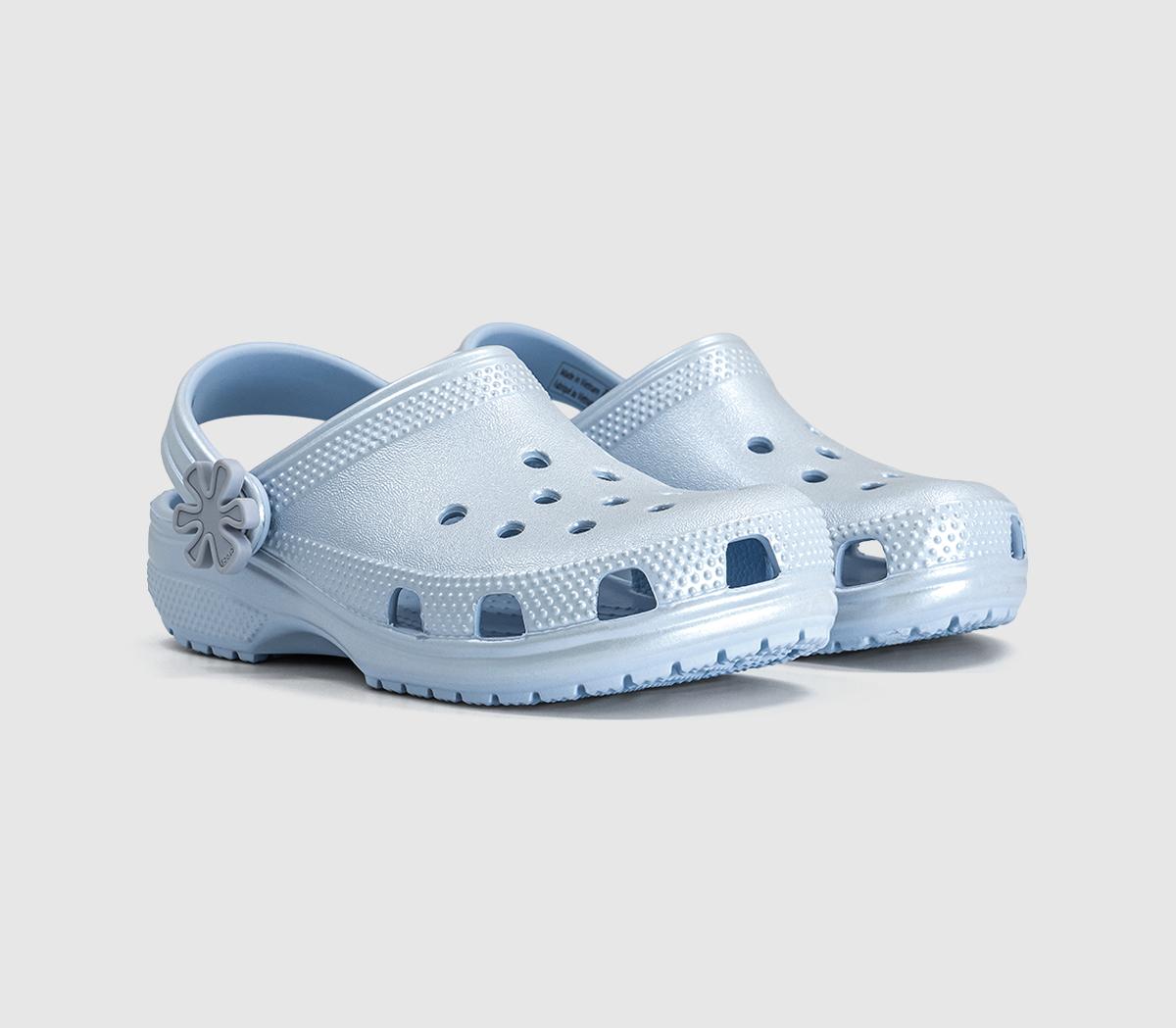 CrocsClassic Pearl Shine Kids ClogsBlue Frost