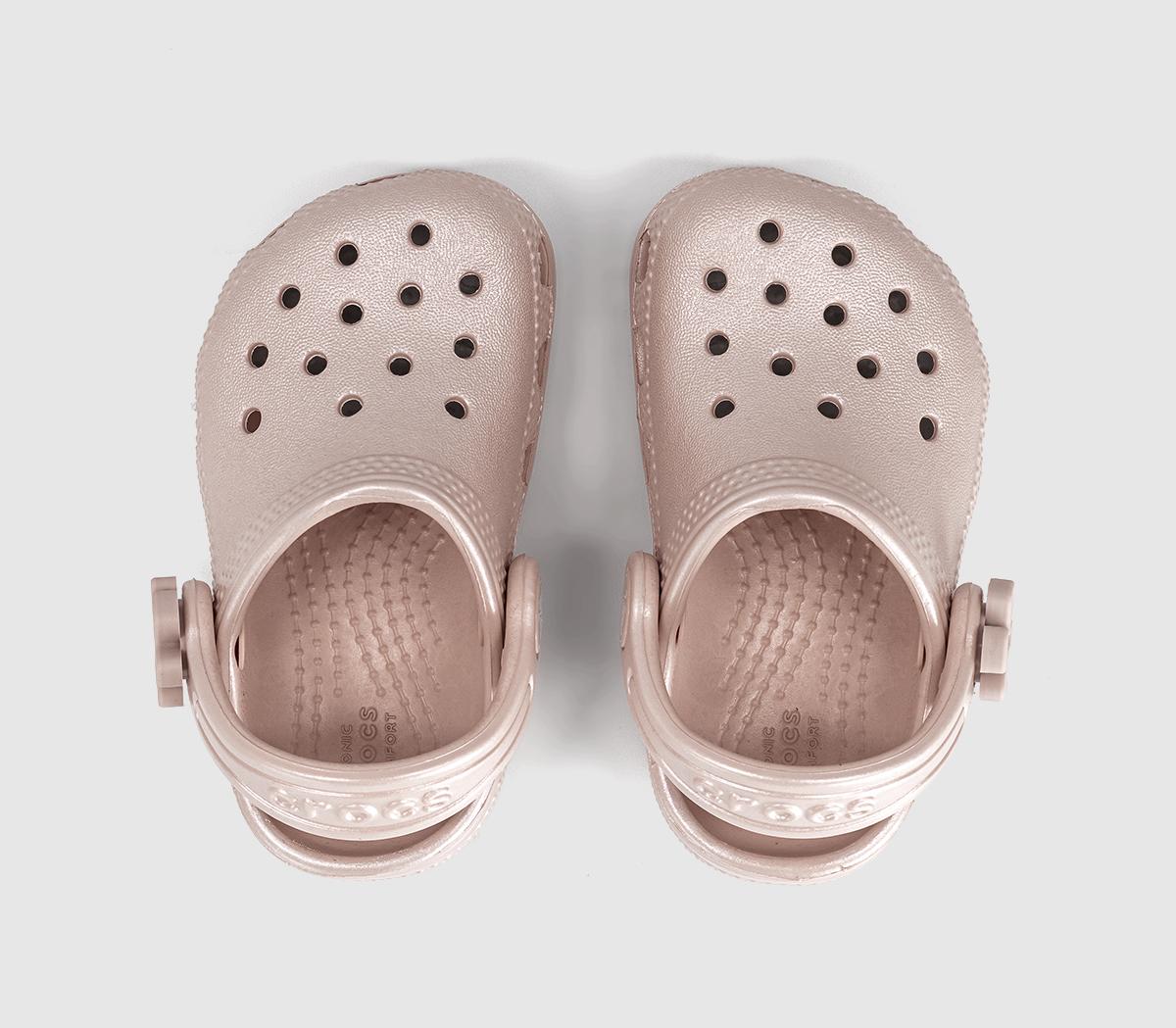 CrocsClassic Pearl Shine Infant ClogsQuartz