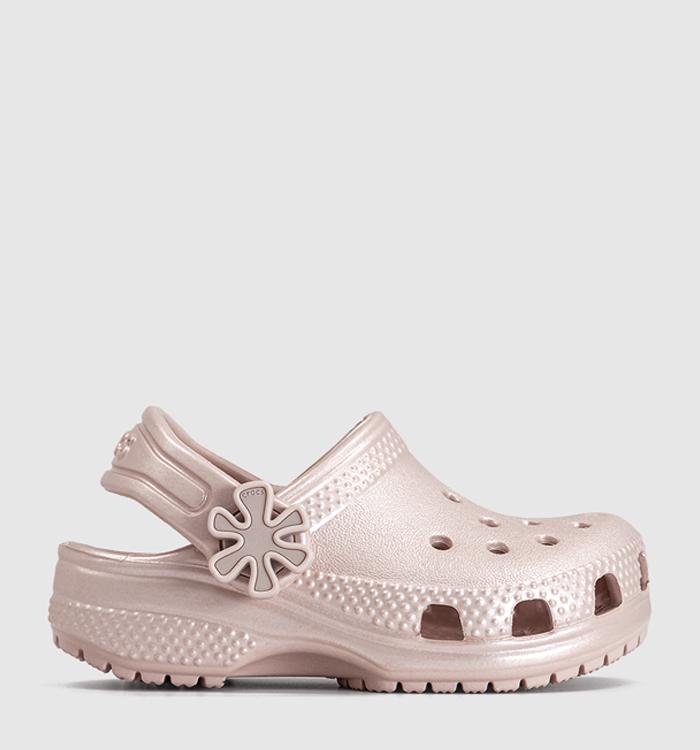 Crocs Classic Pearl Shine Infant Clogs Quartz
