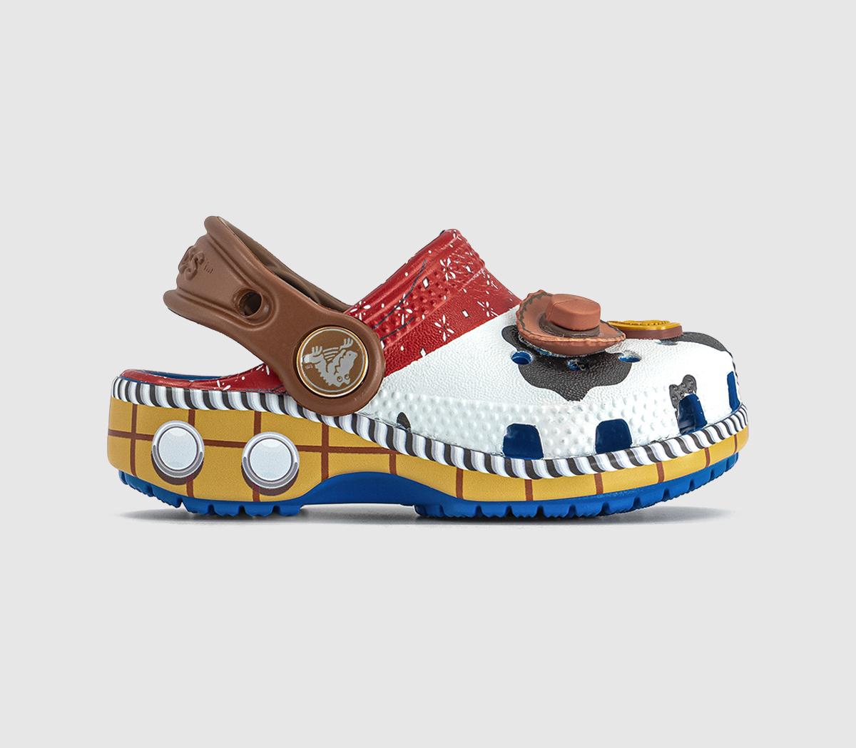 Crocs Toy Story Woody Classic Clogs Toddler Jean Blue in Kids  Size 7, Office Shoes