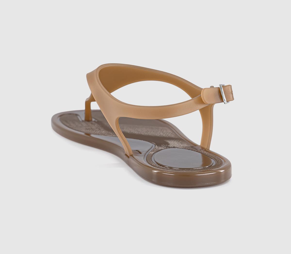 OFFICEShake Toe Post Jelly SandalsBrown