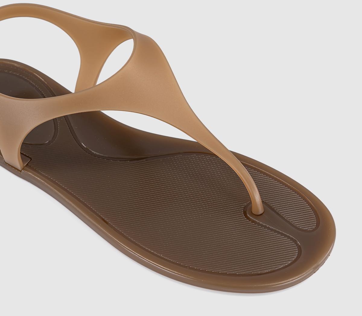 OFFICEShake Toe Post Jelly SandalsBrown