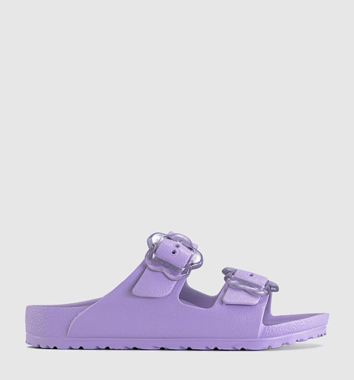 BIRKENSTOCK Arizona Eva Floral Kids Sandals Crocus Purple