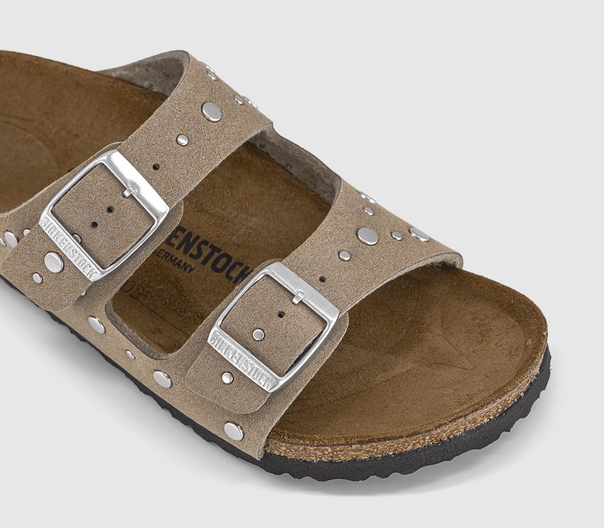 BIRKENSTOCKArizona Rivets Kids SandalsSoft Gray Taupe