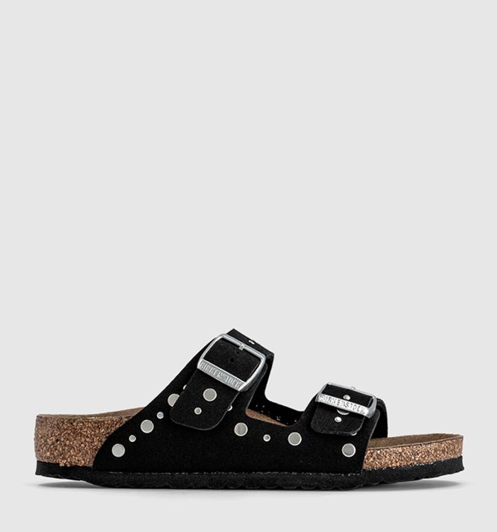BIRKENSTOCK Arizona Rivets Kids Sandals Soft Black