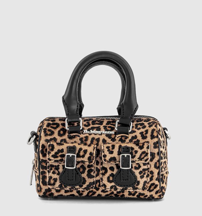 Dr. Martens Leopard Mini Top Handle Bag Kiev Black Leopard