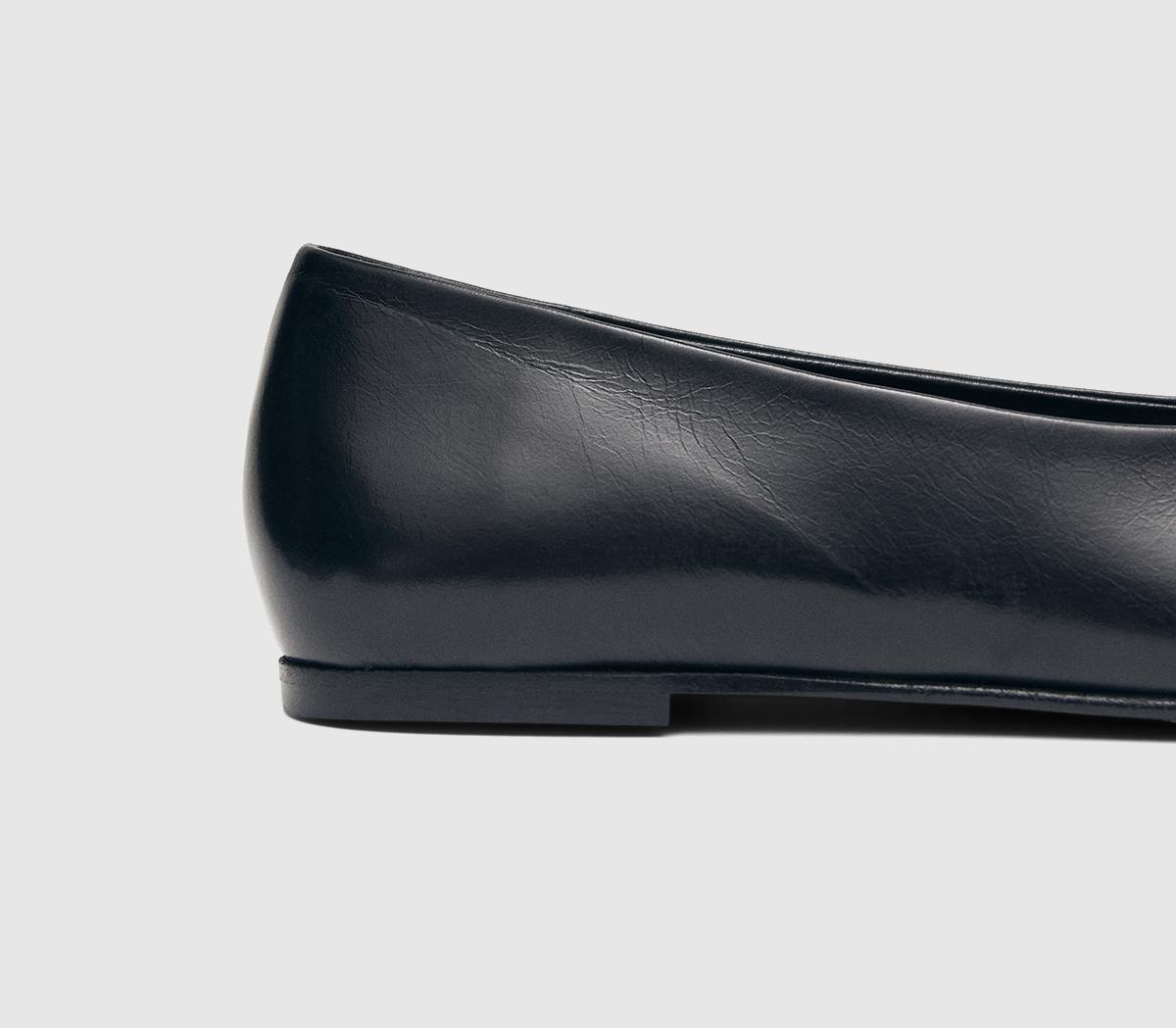 ALOHASKatia Ballet FlatsBlack Leather