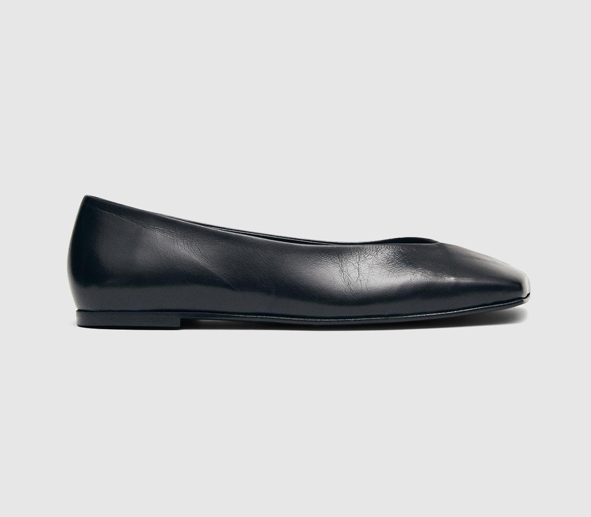 ALOHASKatia Ballet FlatsBlack Leather
