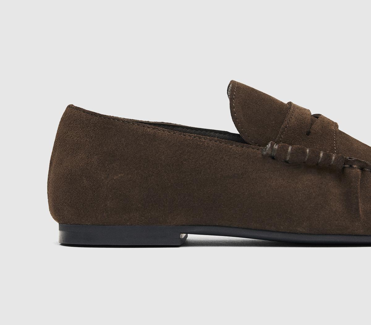 ALOHASAven LoafersChocolate Brown Suede