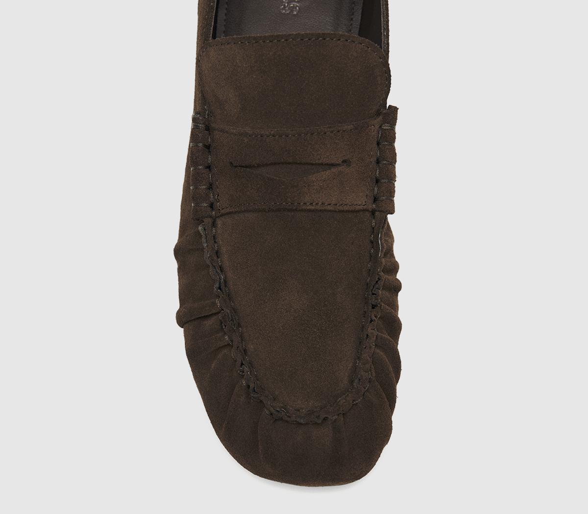 ALOHASAven LoafersChocolate Brown Suede