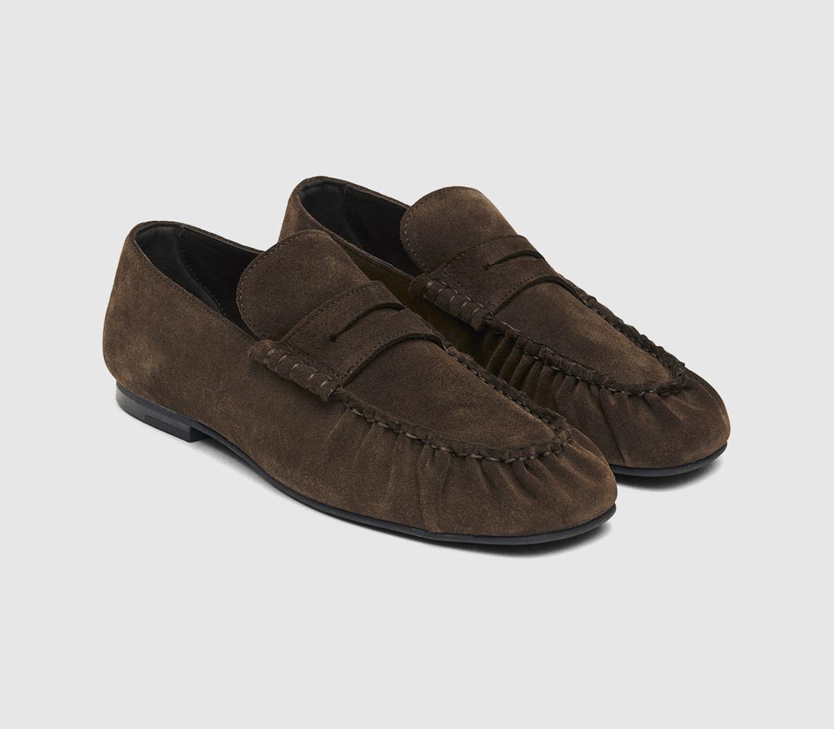 ALOHASAven LoafersChocolate Brown Suede