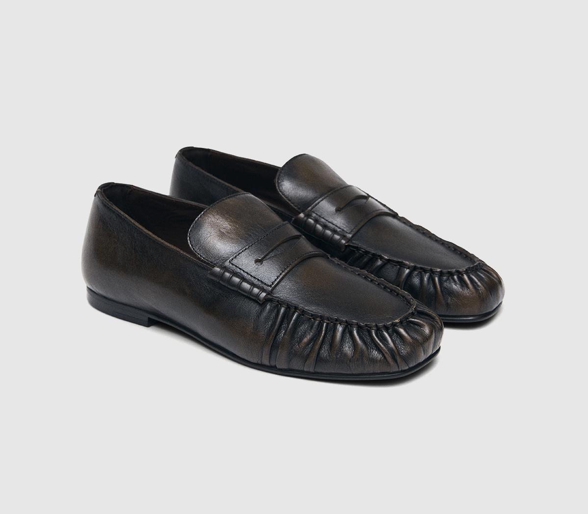 ALOHASAven LoafersVintage Effect Brown
