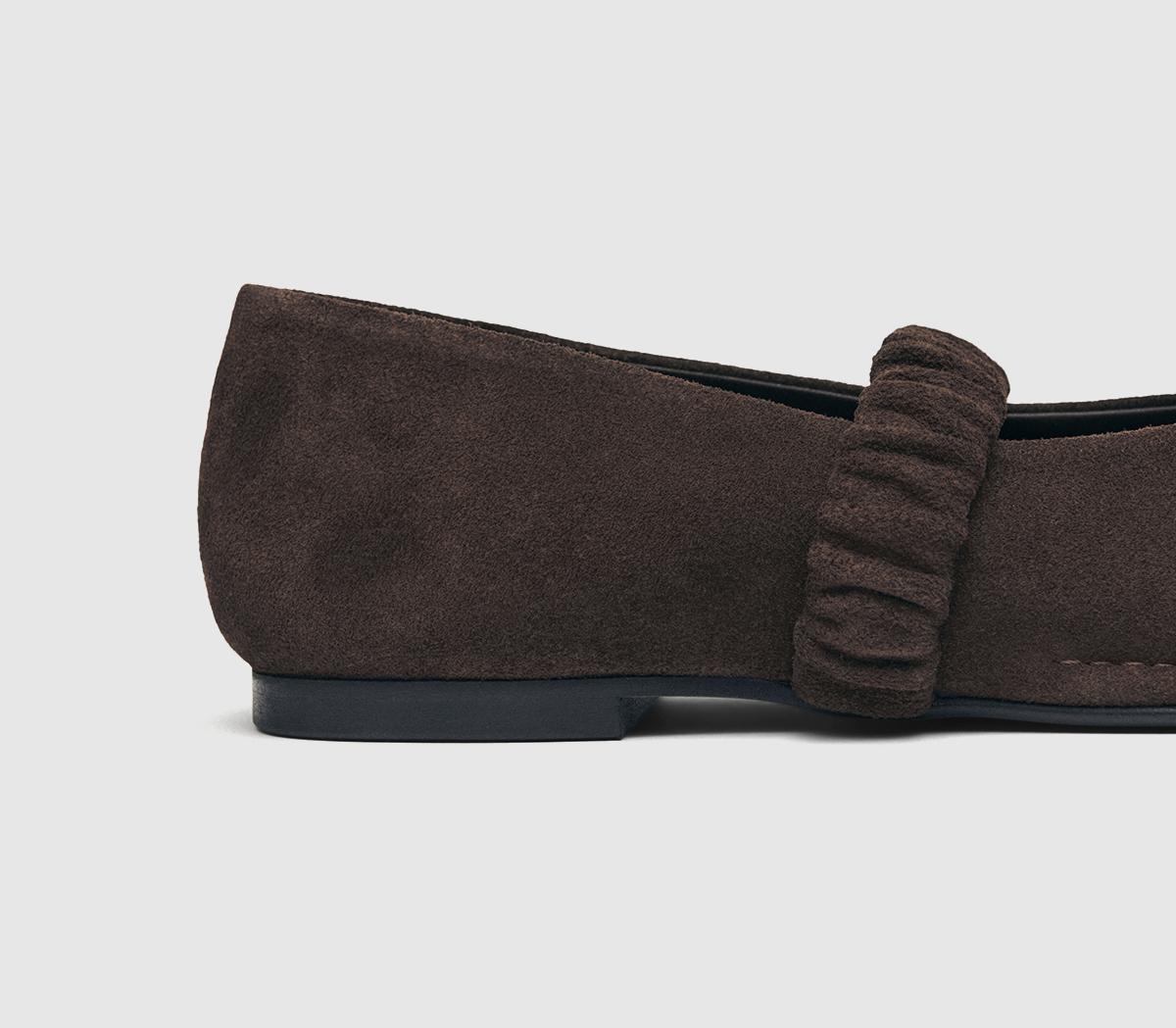 ALOHASLautan Ballet FlatsChocolate Brown Suede