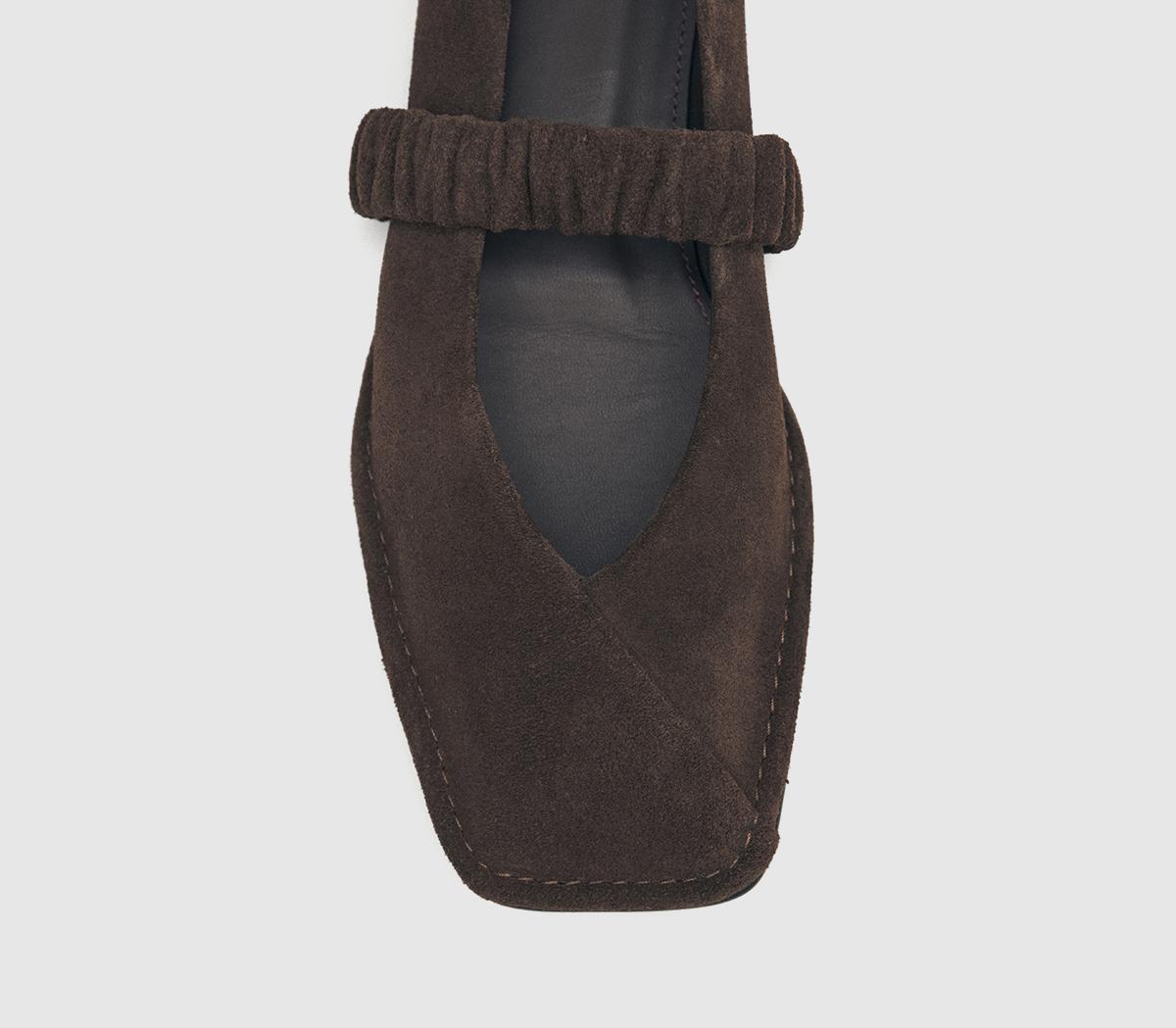 ALOHASLautan Ballet FlatsChocolate Brown Suede