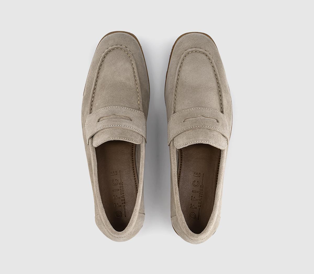 OFFICECheshire Penny LoafersBeige Suede