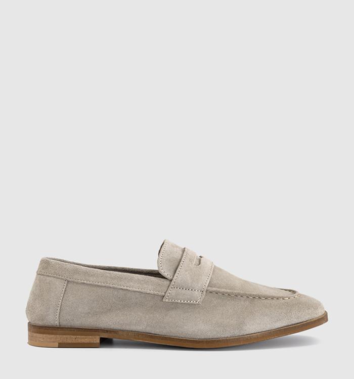 OFFICE Cheshire Penny Loafers Beige Suede