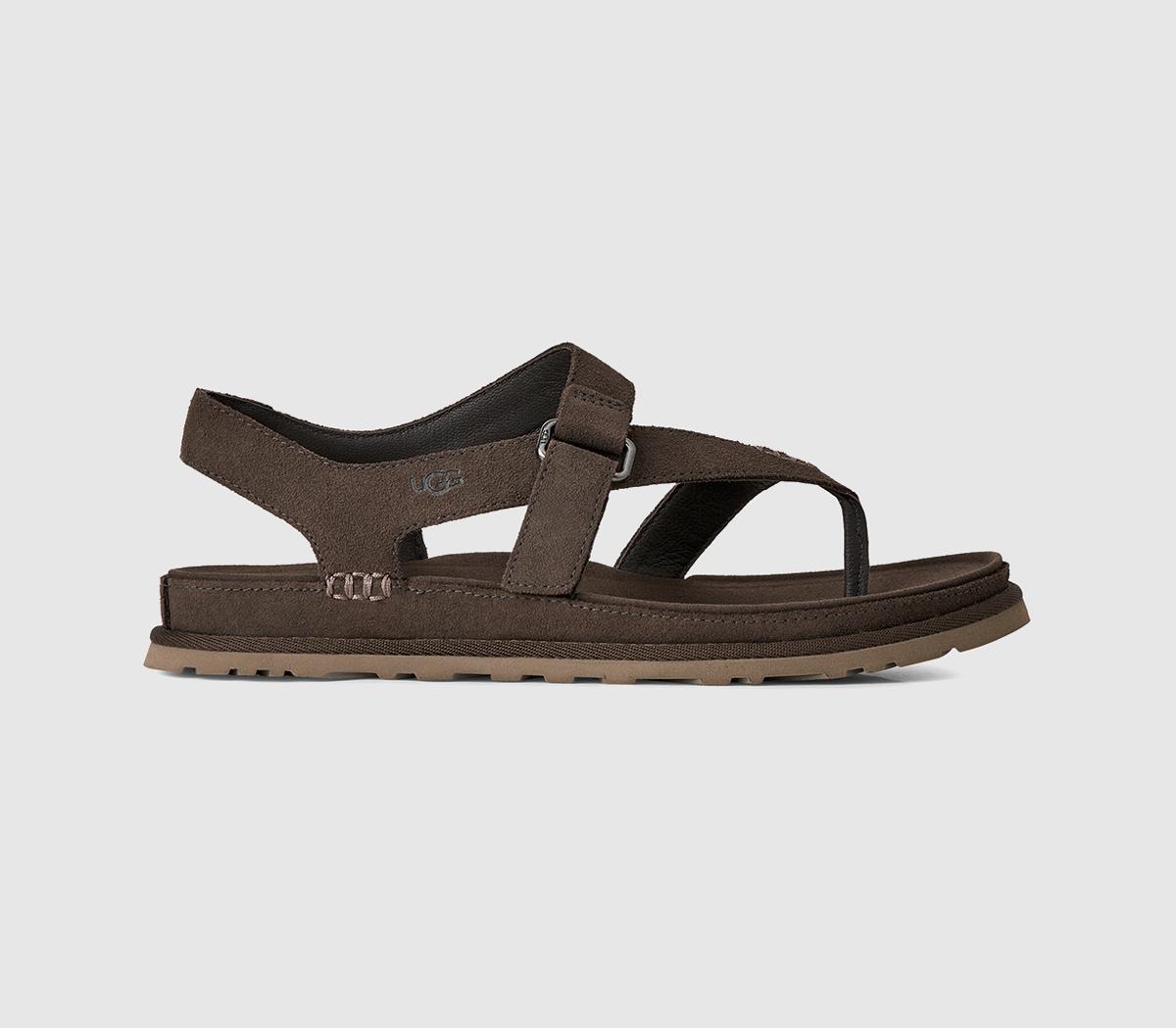 Ugg Goldengaze Toe Post Sandals Dense Smoke  Grey in Women's Size 3, Office Shoes