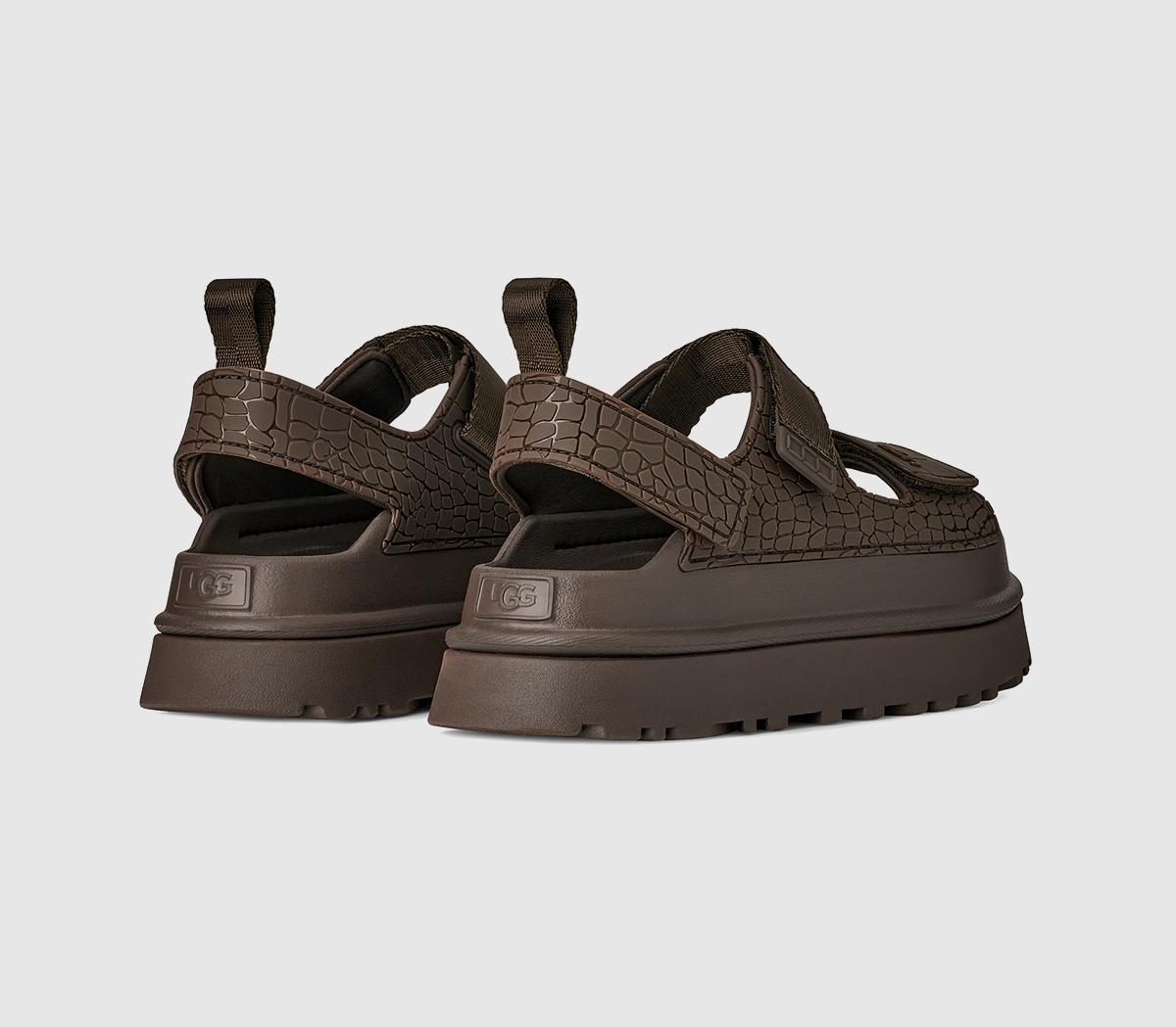 UGGGoldenglow Embossed SandalsDense Smoke
