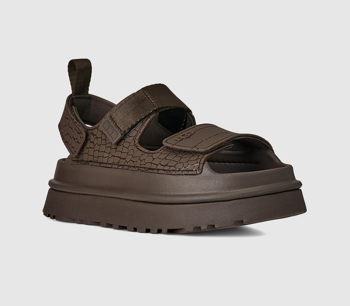 UGGGoldenglow Embossed SandalsDense Smoke