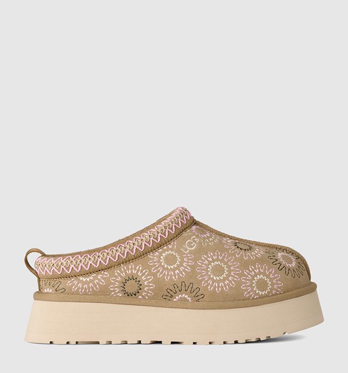UGG Tazz Sun Stitch Slippers Mustard Seed