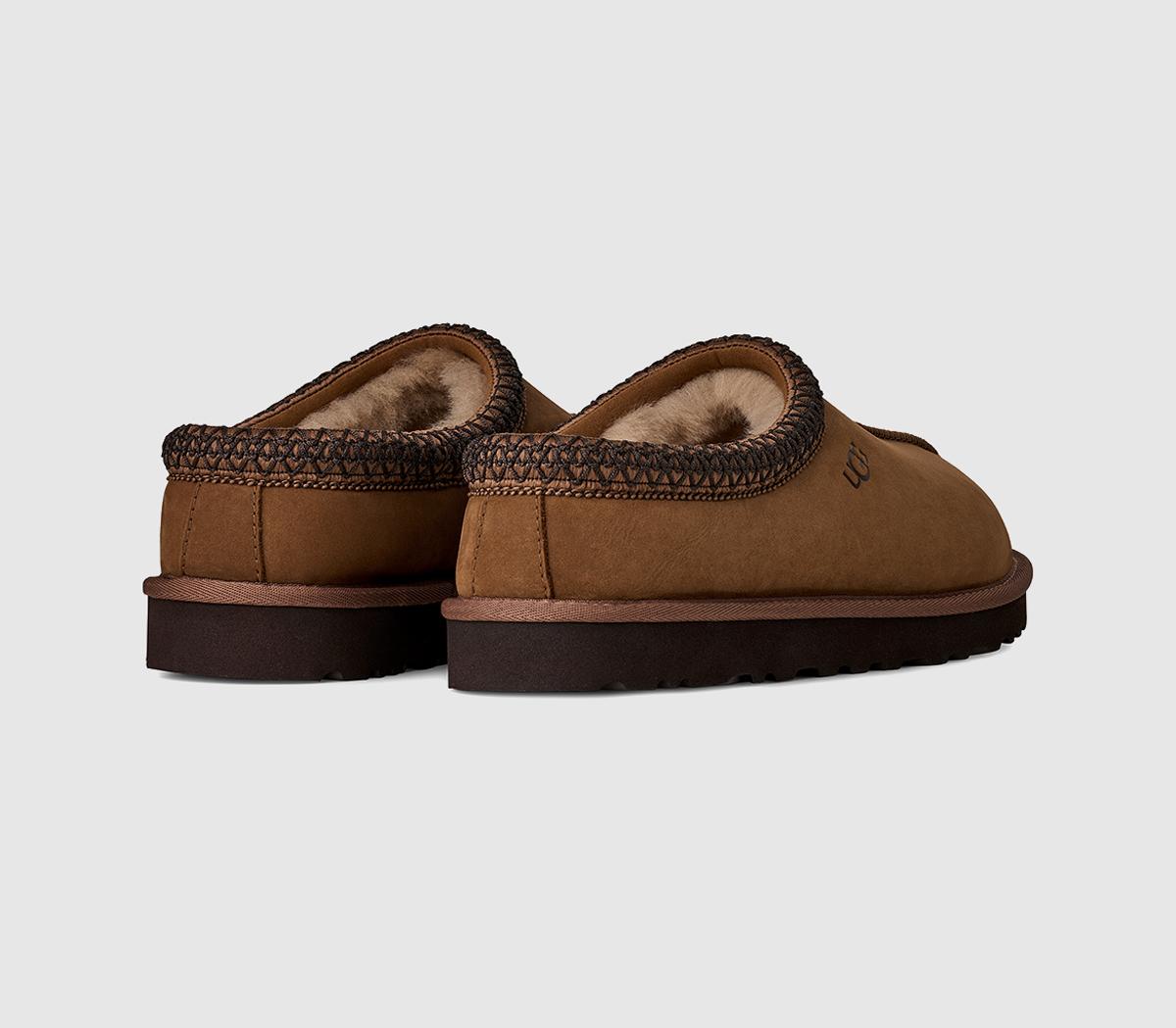 UGGTasman II Nubuck SlippersDark Chestnut