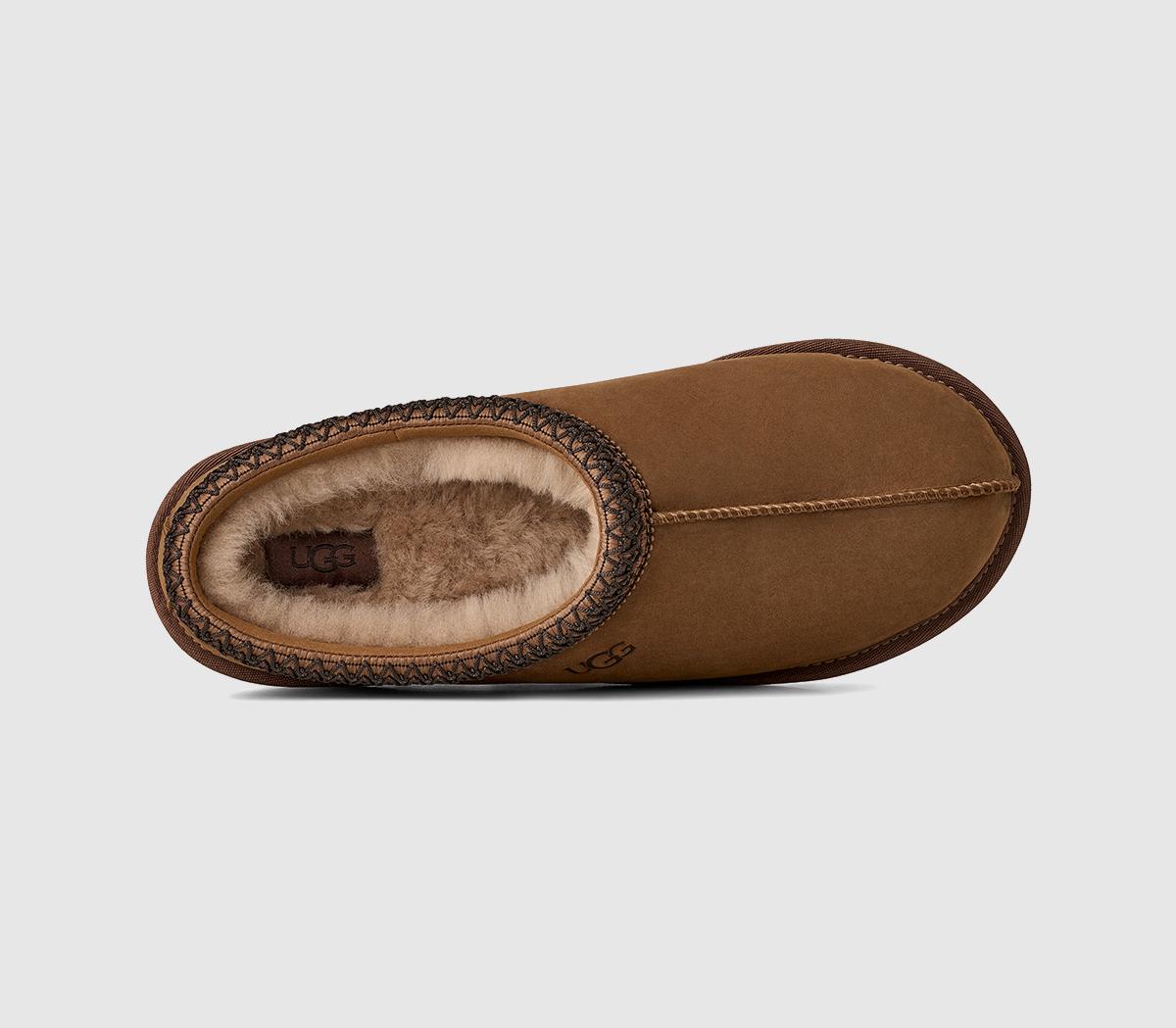 UGGTasman II Nubuck SlippersDark Chestnut