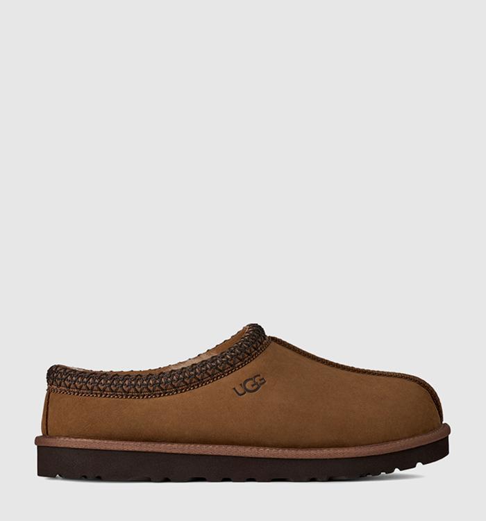 UGG Tasman II Nubuck Slippers Dark Chestnut