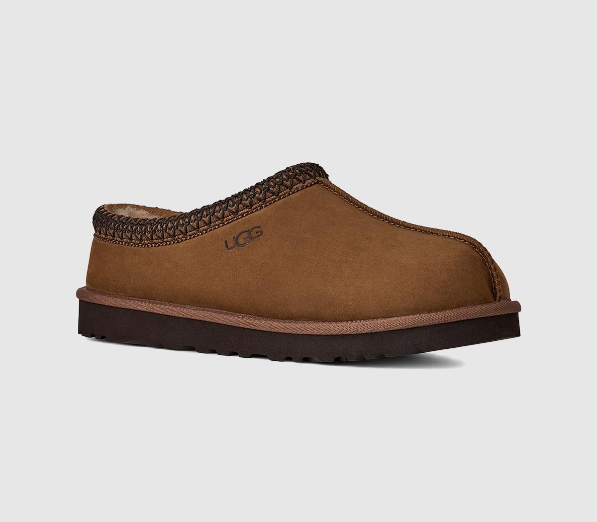 UGGTasman II Nubuck SlippersDark Chestnut