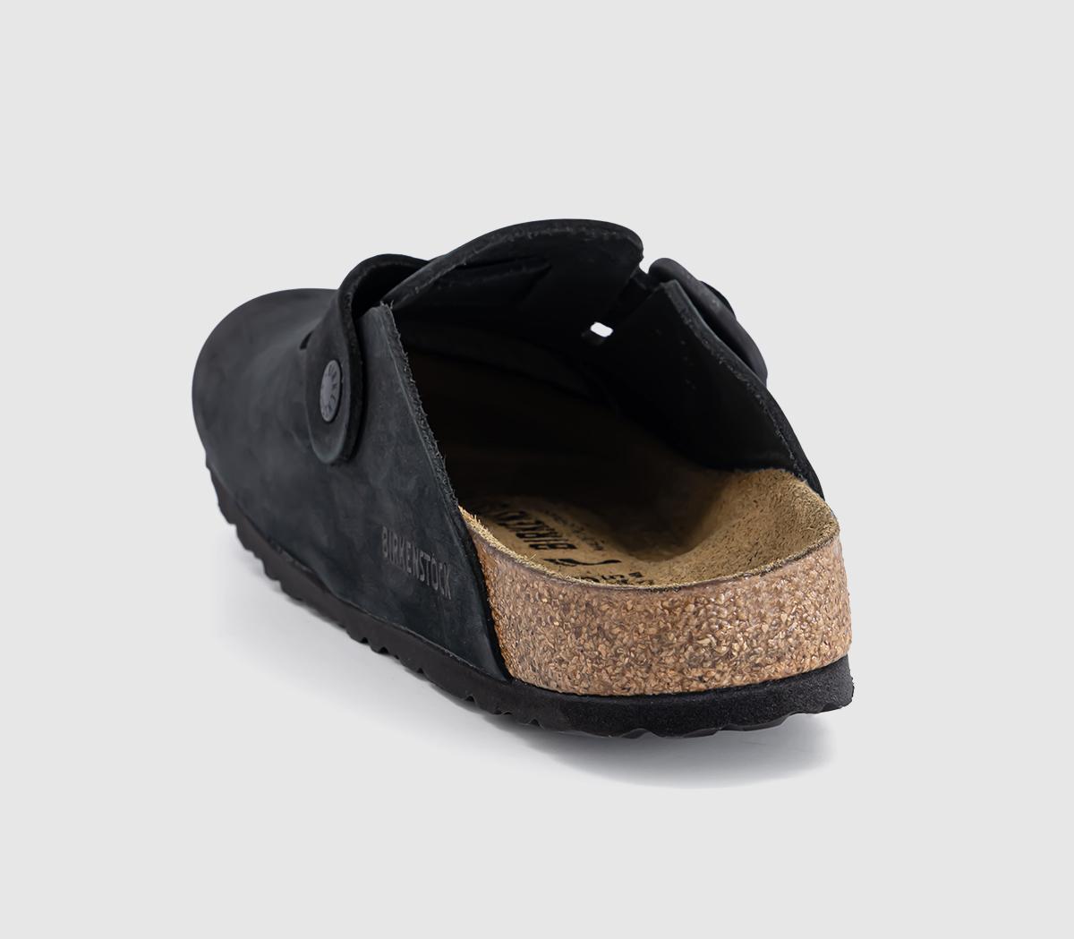 BIRKENSTOCKBoston Wire Buckle ClogsBlack Leather