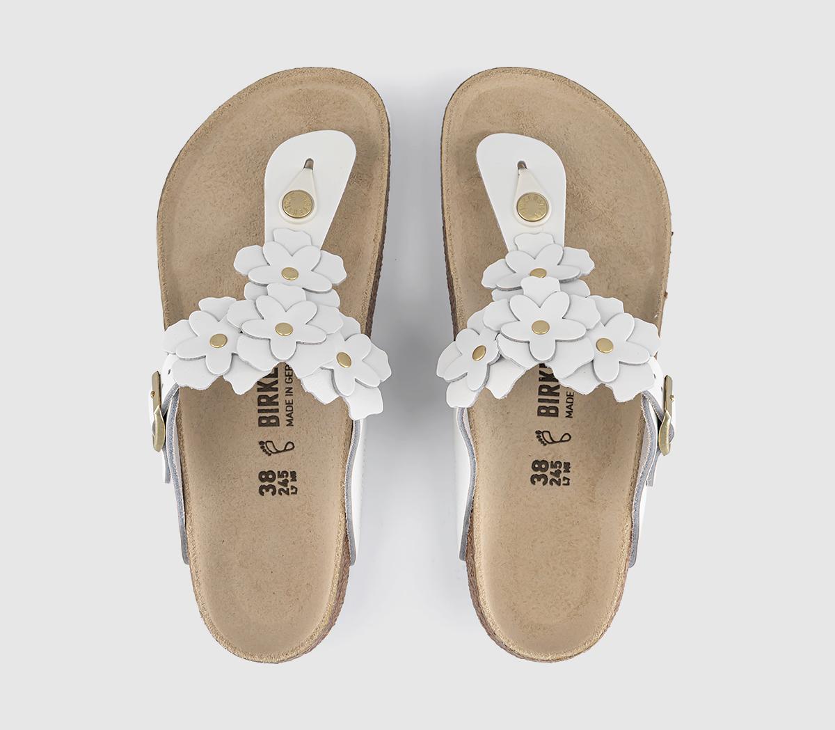 BIRKENSTOCKGizeh Flowers Toe Thong SandalsWhite