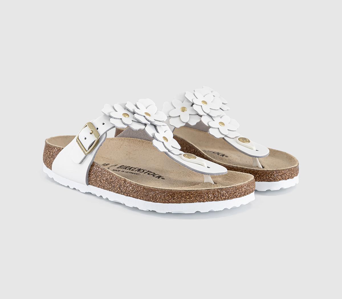 BIRKENSTOCKGizeh Flowers Toe Thong SandalsWhite