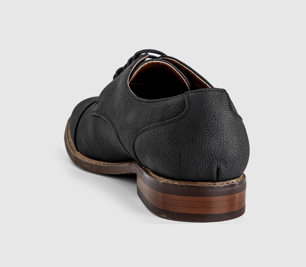 OFFICECanyon Toecap Derby Lace Up ShoesBlack