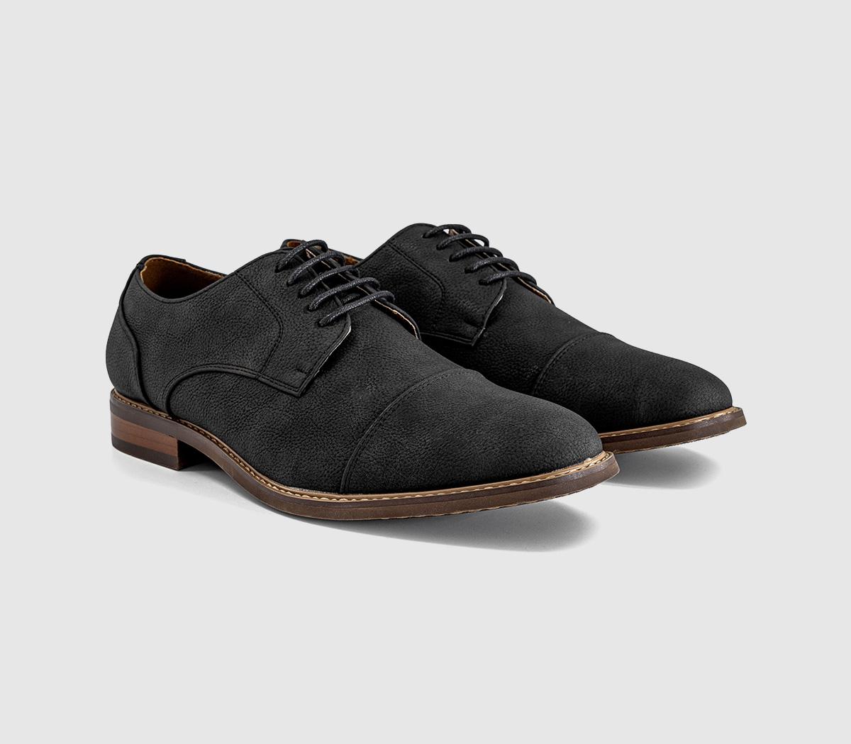 OFFICECanyon Toecap Derby Lace Up ShoesBlack
