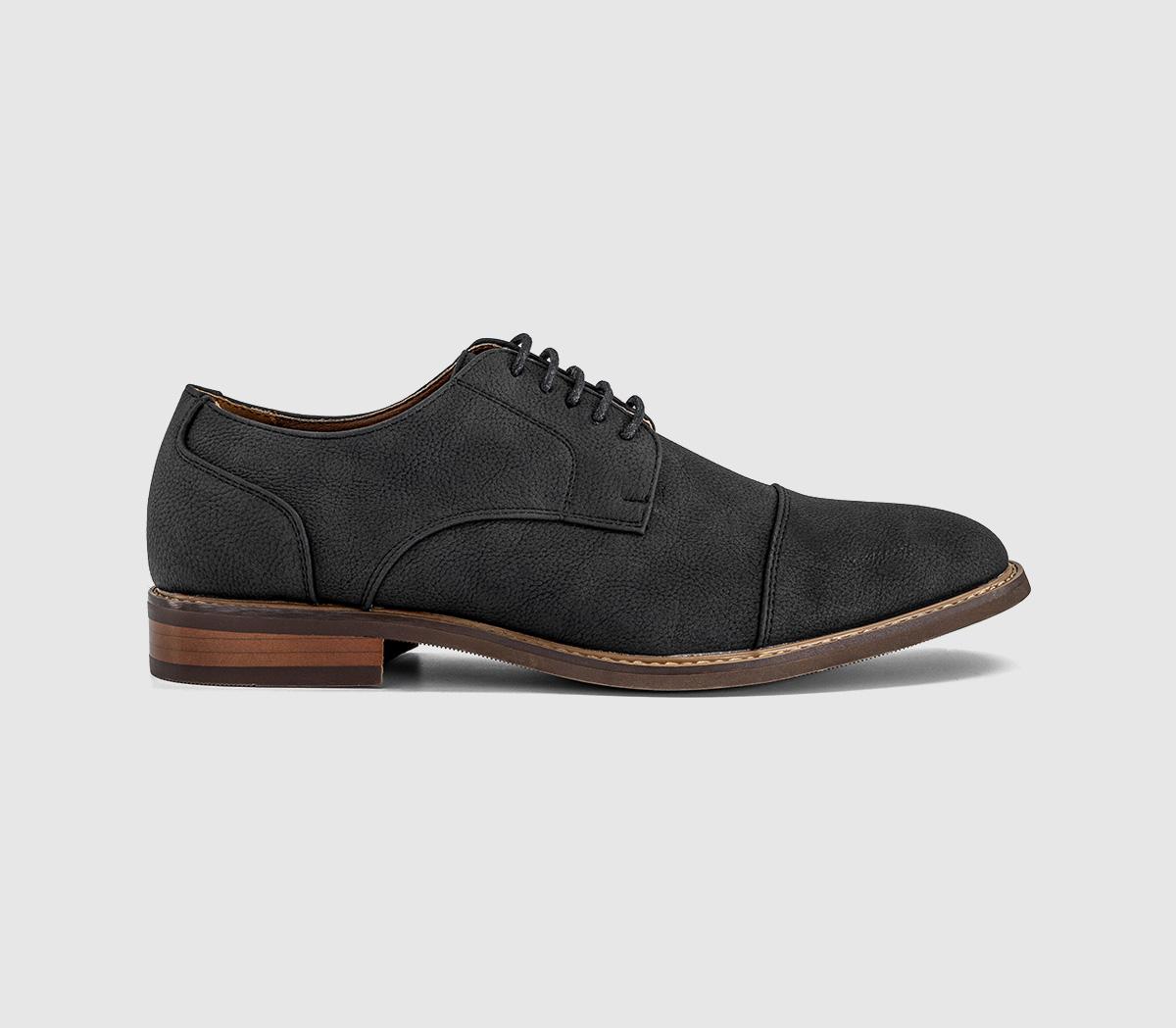 OFFICECanyon Toecap Derby Lace Up ShoesBlack