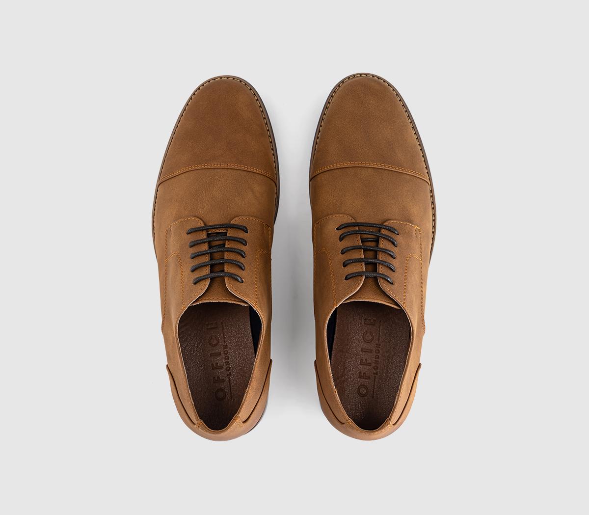 OFFICECanyon Toecap Derby Lace Up ShoesTan