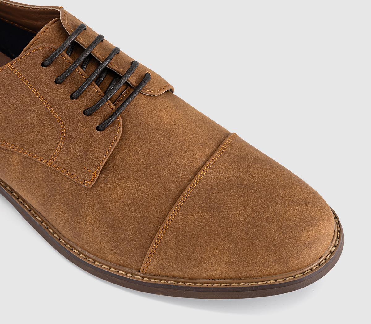 OFFICECanyon Toecap Derby Lace Up ShoesTan