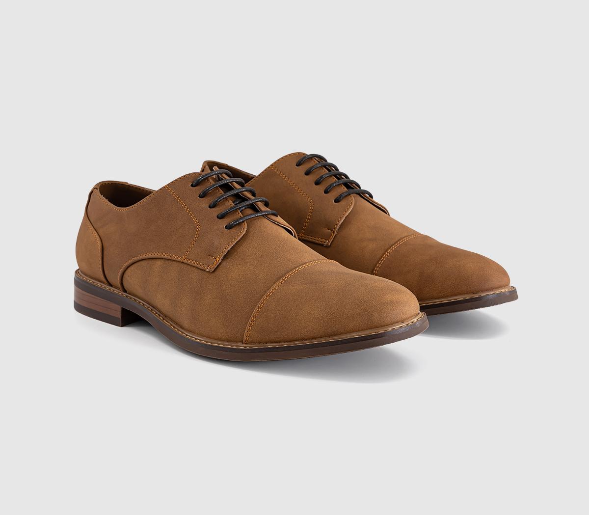 OFFICECanyon Toecap Derby Lace Up ShoesTan