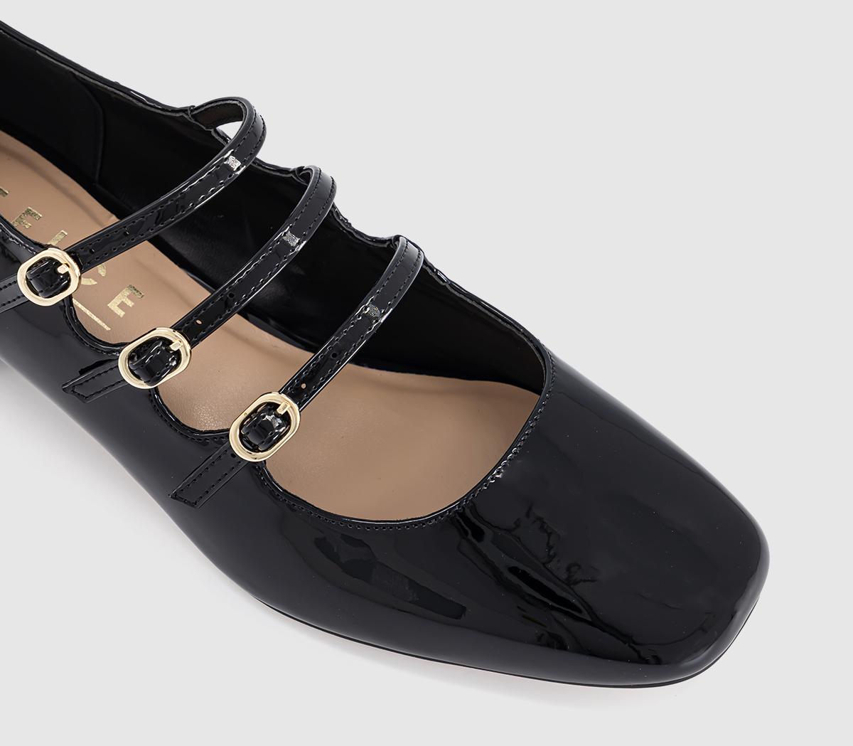 OFFICEMarcie Triple Strap Heeled Mary JanesBlack